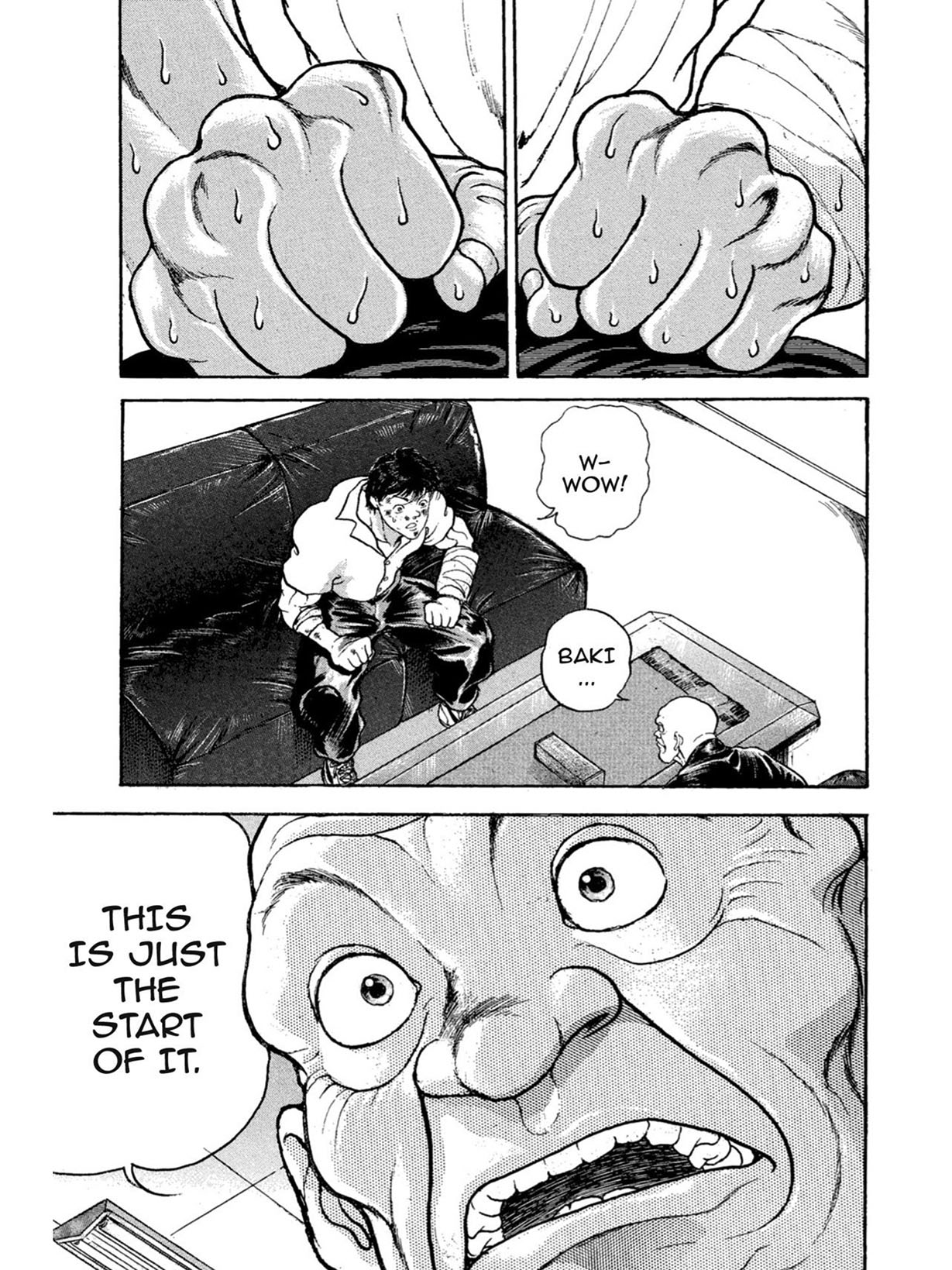 Is it just me or does the Anime of Baki make the characters EVEN MORE BUFF  than they already are in the Manga? : r/Grapplerbaki