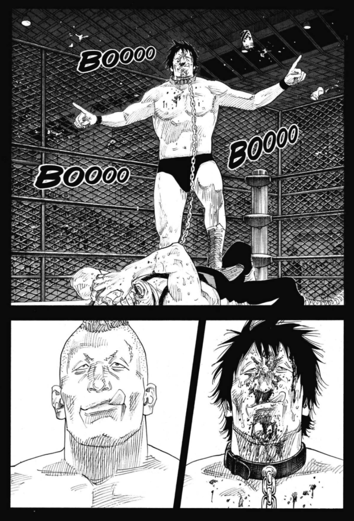 Shiratori gets booed, from Real vol. 13 by Takehiko Inoue